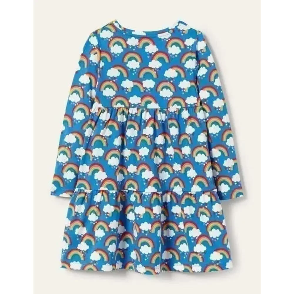 NWT❤️Mini Boden Tiered Jersey Dress sz11/12Y